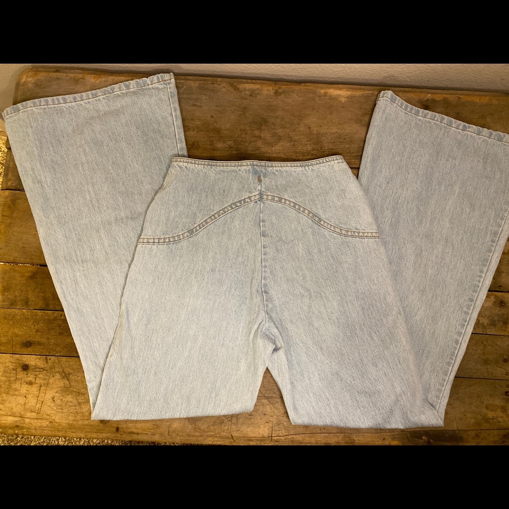 Retro Style Flare Button Pants